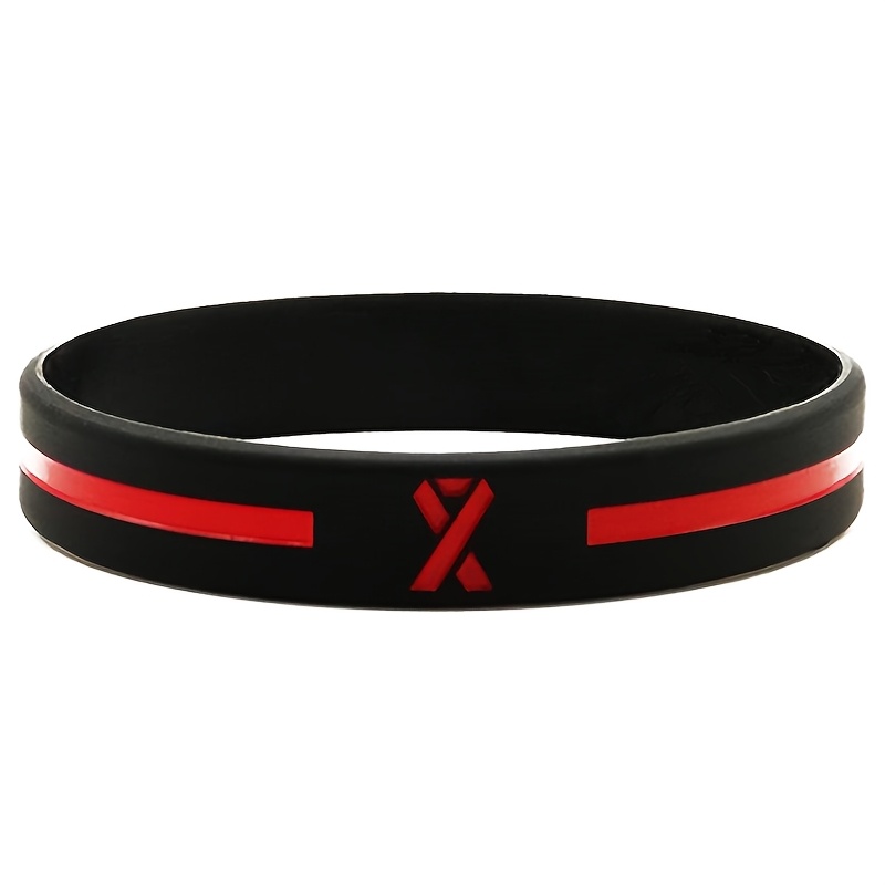 3pcs Firefighter Silicone Wristband Set